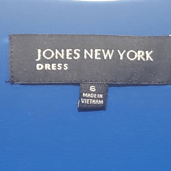 Jones New York NWT Sz 6 Cerulean Blue Dress - Picture 14 of 15